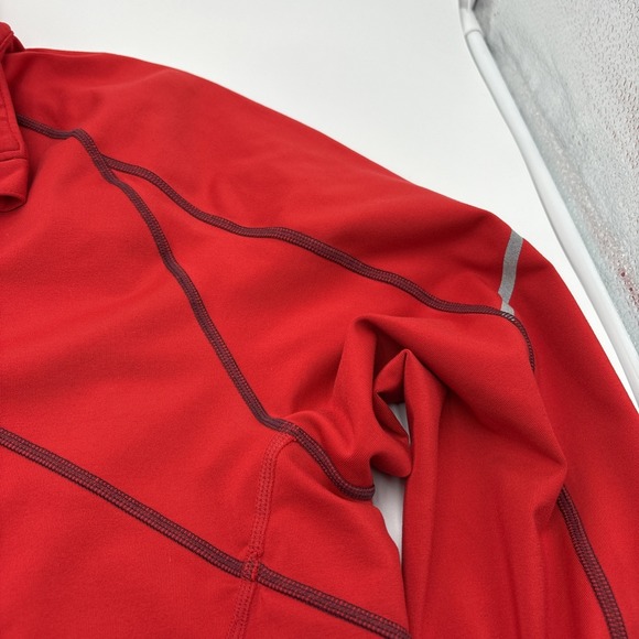 New Balance Jogger Jacket Mens Size Extra Large Pull Over Quarter Zip Red - Picture 5 of 12
